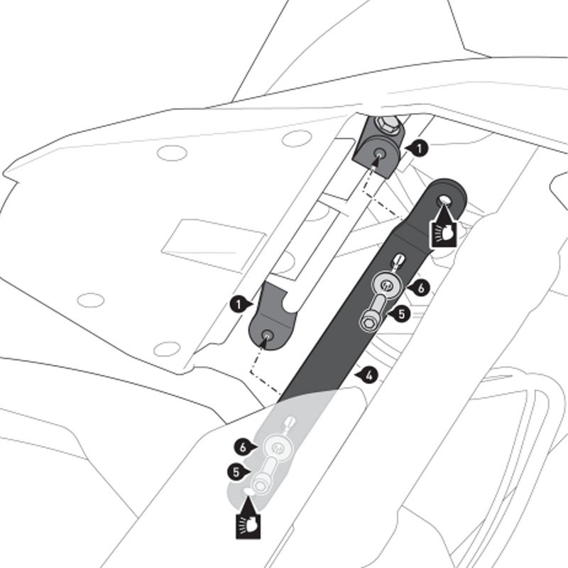 SOPORTE DE FAROS ADICIONALES SW-MOTECH SUZUKI NSW.05.845.10000/B