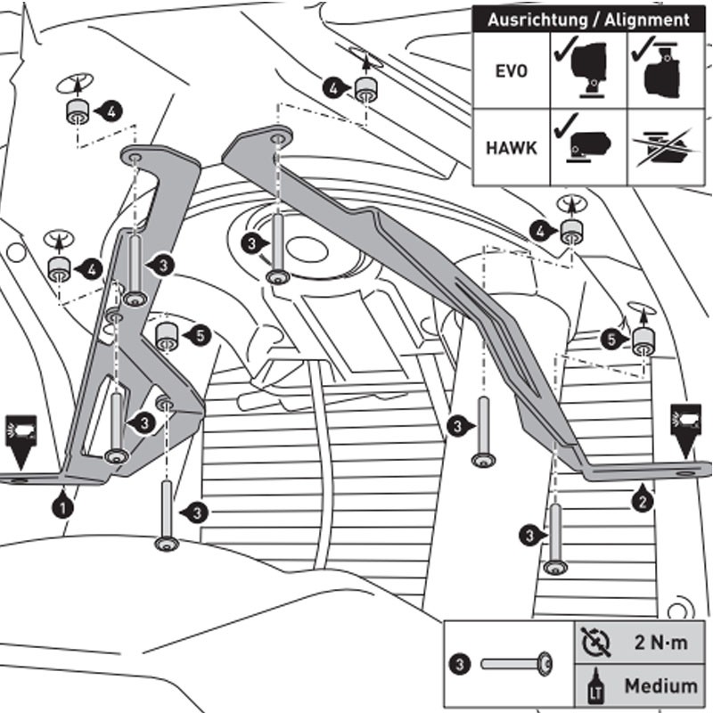 SOPORTE DE FAROS ADICIONALES SW-MOTECH KTM NSW.04.004.10201/B