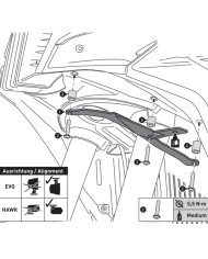 SOPORTE DE FAROS ADICIONALES SW-MOTECH KTM NSW.04.873.10000/B