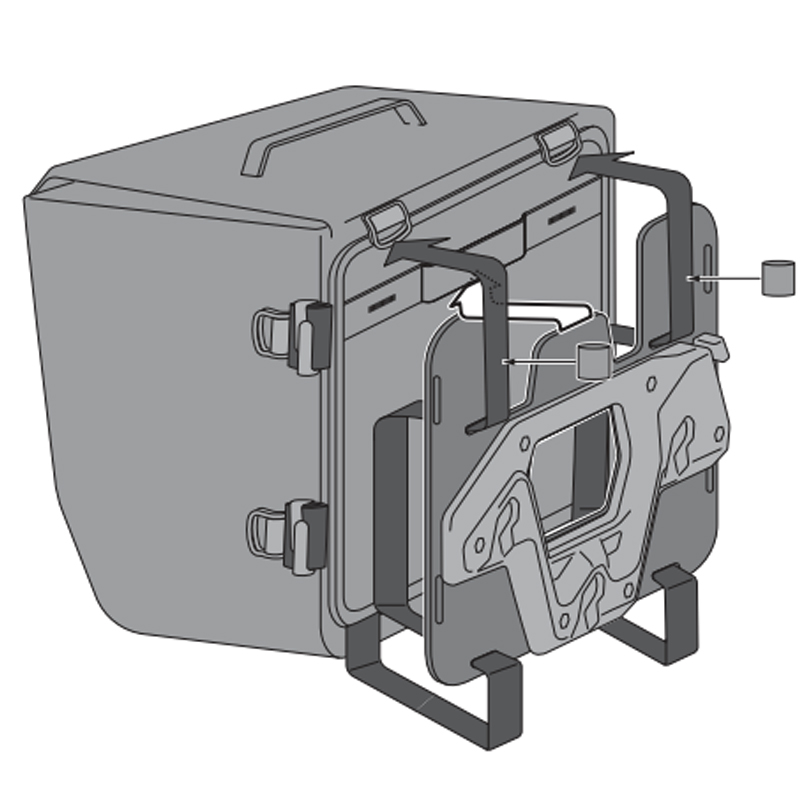 PACK SW-MOTECH DE ALFORJAS Y SOPORTES SYSBAG WP S/S DUCATI BC.SYS.22.886.31000/B
