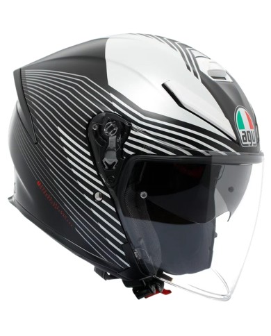 CASCO AGV K5 JET EVO CONTROL MATT BLACK/WHITE