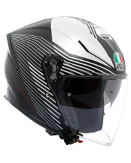 CASCO AGV K5 JET EVO CONTROL MATT BLACK/WHITE