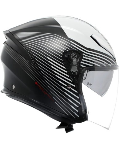 CASCO AGV K5 JET EVO CONTROL MATT BLACK/WHITE