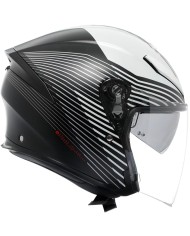 CASCO AGV K5 JET EVO CONTROL MATT BLACK/WHITE