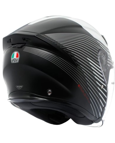 CASCO AGV K5 JET EVO CONTROL MATT BLACK/WHITE