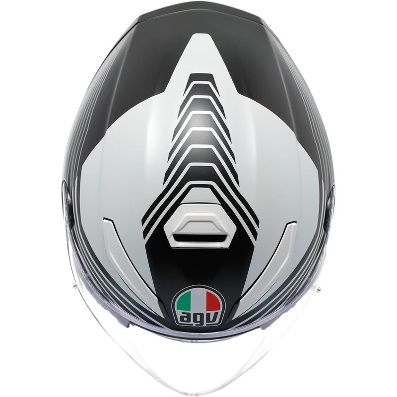 CASCO AGV K5 JET EVO CONTROL MATT BLACK/WHITE