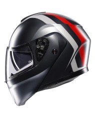 CASCO AGV STREETMODULAR RESIA MATT GREY/SILVER/RED
