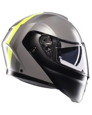 CASCO AGV STREETMODULAR RESIA GREY/BLACK/YEL FLUO