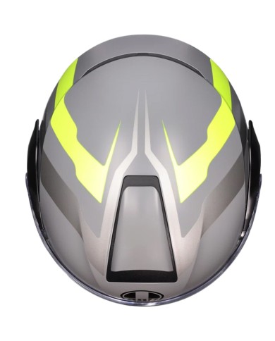 CASCO AGV STREETMODULAR RESIA GREY/BLACK/YEL FLUO