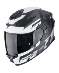 CASCO SCORPION EXO-GT SP AIR TORNADO NEGRO MATE/BLANCO/PLATA