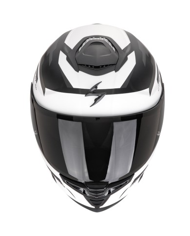 CASCO SCORPION EXO-GT SP AIR TORNADO NEGRO MATE/BLANCO/PLATA