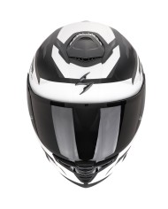CASCO SCORPION EXO-GT SP AIR TORNADO NEGRO MATE/BLANCO/PLATA