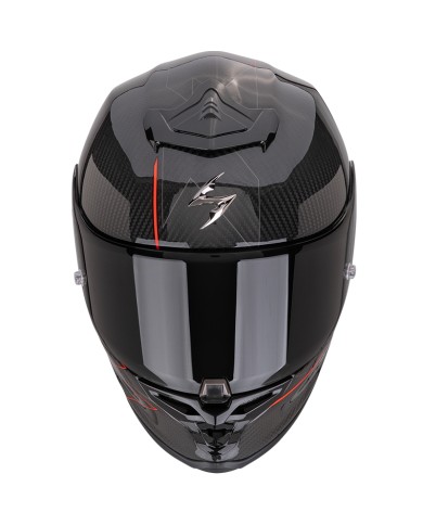 CASCO SCORPION EXO-R1 EVO CARBON AIR CYNERGY NEGRO/ROJO