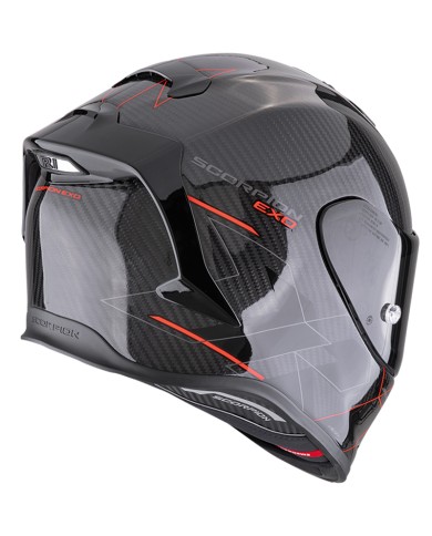 CASCO SCORPION EXO-R1 EVO CARBON AIR CYNERGY NEGRO/ROJO