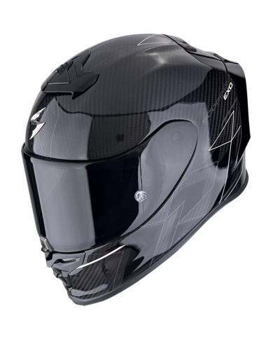 CASCO SCORPION EXO-R1 EVO CARBON AIR CYNERGY NEGRO/BLANCO