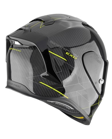 CASCO SCORPION EXO-R1 EVO CARBON AIR CYNERGY NEGRO/AMARILLO FLUOR