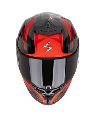 CASCO SCORPION EXO-R1 EVO II AIR VITAL NEGRO/PLATA/ROJO