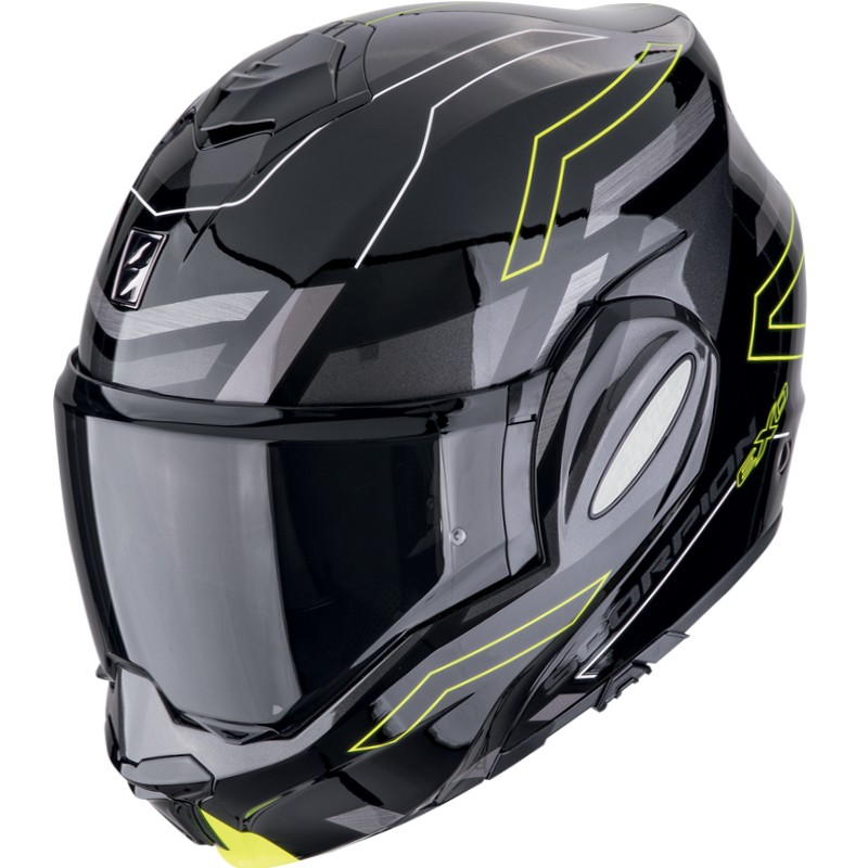 CASCO SCORPION EXO-TECH EVO CARBON CONQUER BLACK/NEON YELLOW