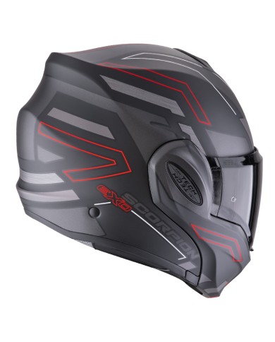 CASCO SCORPION EXO-TECH EVO CARBON CONQUER MATT BLACK/RED