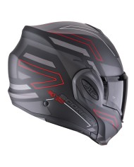 CASCO SCORPION EXO-TECH EVO CARBON CONQUER MATT BLACK/RED
