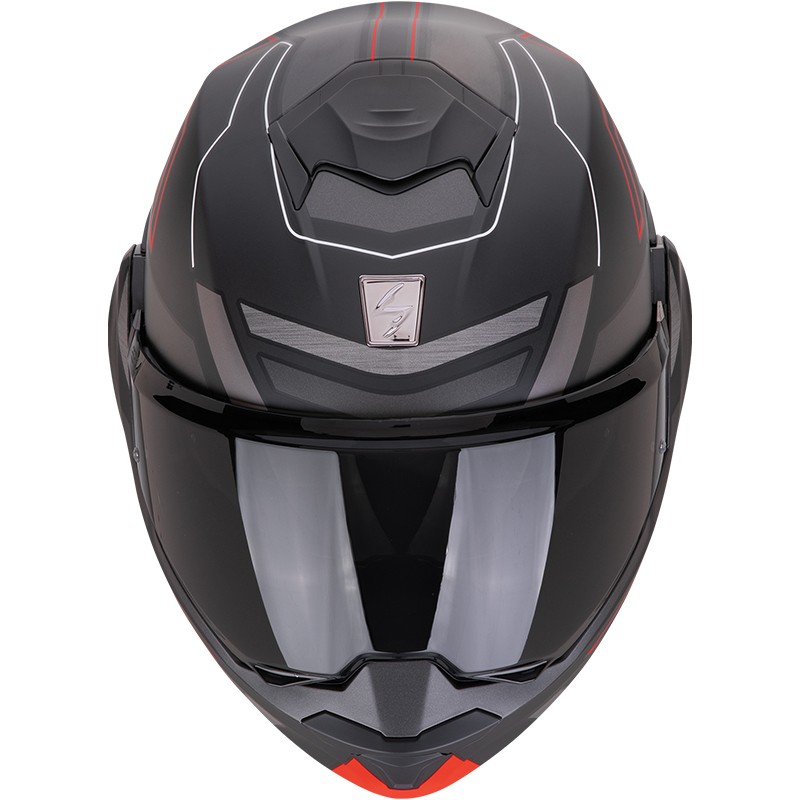 CASCO SCORPION EXO-TECH EVO CARBON CONQUER MATT BLACK/RED
