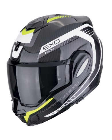 CASCO SCORPION EXO-TECH EVO CARBON COSY BLACK NEON YELLOW
