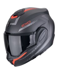 CASCO SCORPION EXO-TECH EVO CARBON COSY MATT BLACK/RED