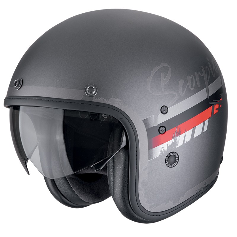 CASCO SCORPION BELFAST EVO ADONIS SILVER MATT/RED