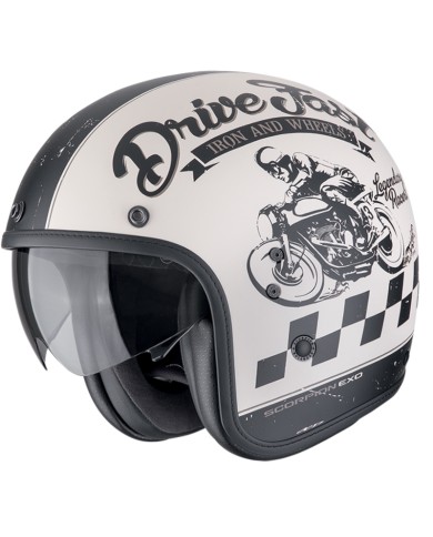 CASCO SCORPION BELFAST EVO DRIVE FAST MATT CREAM/BLACK