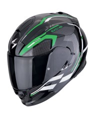 CASCO SCORPION EXO-491 KRIPTA BLACK/GREEN/WHITE