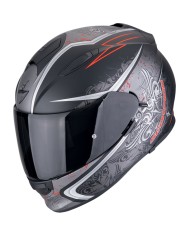 CASCO SCORPION EXO-491 RUN BLACK MATT/RED