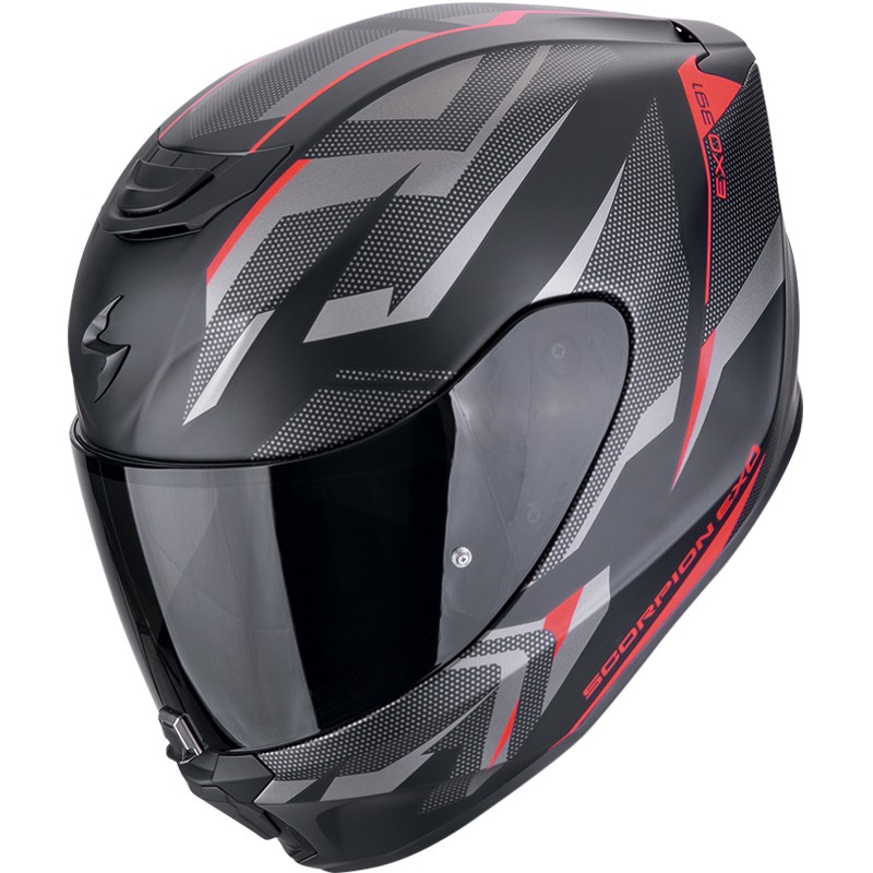 CASCO SCORPION EXO-391 AAXO NEGRO MATE/ROJO