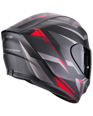 CASCO SCORPION EXO-391 AAXO NEGRO MATE/ROJO