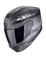 CASCO SCORPION EXO-391 AVA NEGRO MATE/PLATA