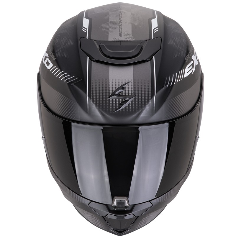 CASCO SCORPION EXO-391 AVA NEGRO MATE/PLATA