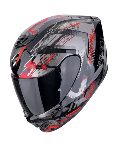 CASCO SCORPION EXO-391 CLUTTER NEGRO/ROJO