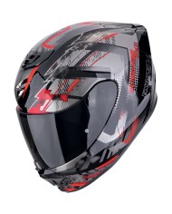 CASCO SCORPION EXO-391 CLUTTER NEGRO/ROJO