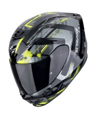CASCO SCORPION EXO-391 CLUTTER NEGRO/AMARILLO NEON