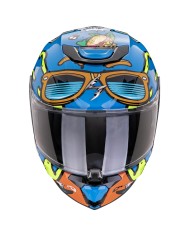 CASCO SCORPION EXO-JNR AIR FUN AZUL/NARANJA
