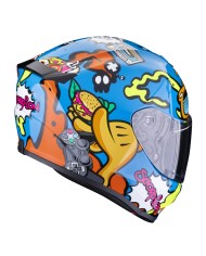 CASCO SCORPION EXO-JNR AIR FUN AZUL/NARANJA