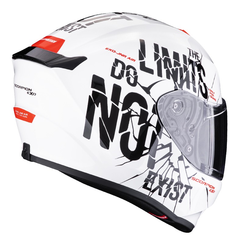 CASCO SCORPION EXO-JNR AIR BOUM BLANCO/NEGRO