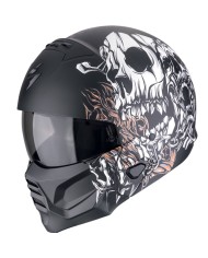 CASCO SCORPION EXO-COMBAT II GENESIS MATT BLACK/WHITE/GOLD