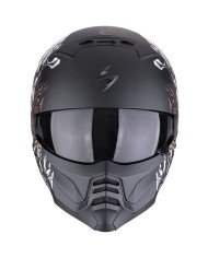CASCO SCORPION EXO-COMBAT II GENESIS MATT BLACK/WHITE/GOLD