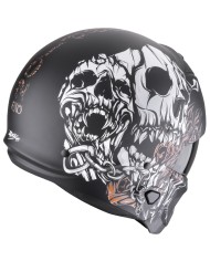 CASCO SCORPION EXO-COMBAT II GENESIS MATT BLACK/WHITE/GOLD