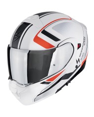 CASCO SCORPION EXO-930 EVO ARDENS WHITE MATT/BLACK/RED