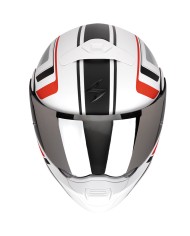 CASCO SCORPION EXO-930 EVO ARDENS WHITE MATT/BLACK/RED