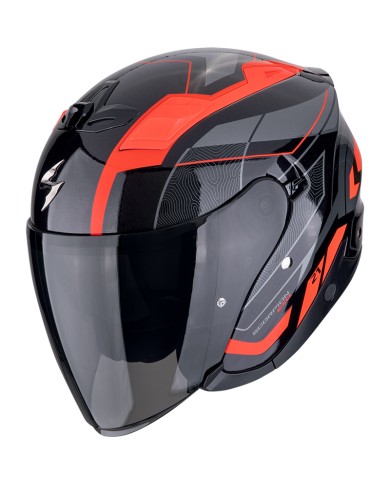 CASCO SCORPION EXO-Z1 VUE NEGRO/ROJO