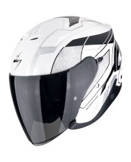 CASCO SCORPION EXO-Z1 VUE BLANCO/NEGRO/PLATA