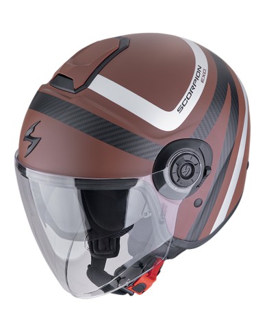 CASCO SCORPION EXO-CITY II RIVA BROWN MATT/SILVER