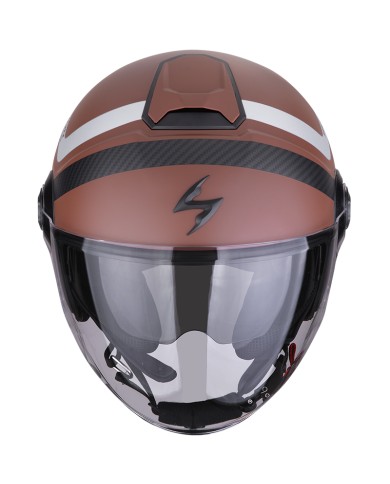 CASCO SCORPION EXO-CITY II RIVA BROWN MATT/SILVER